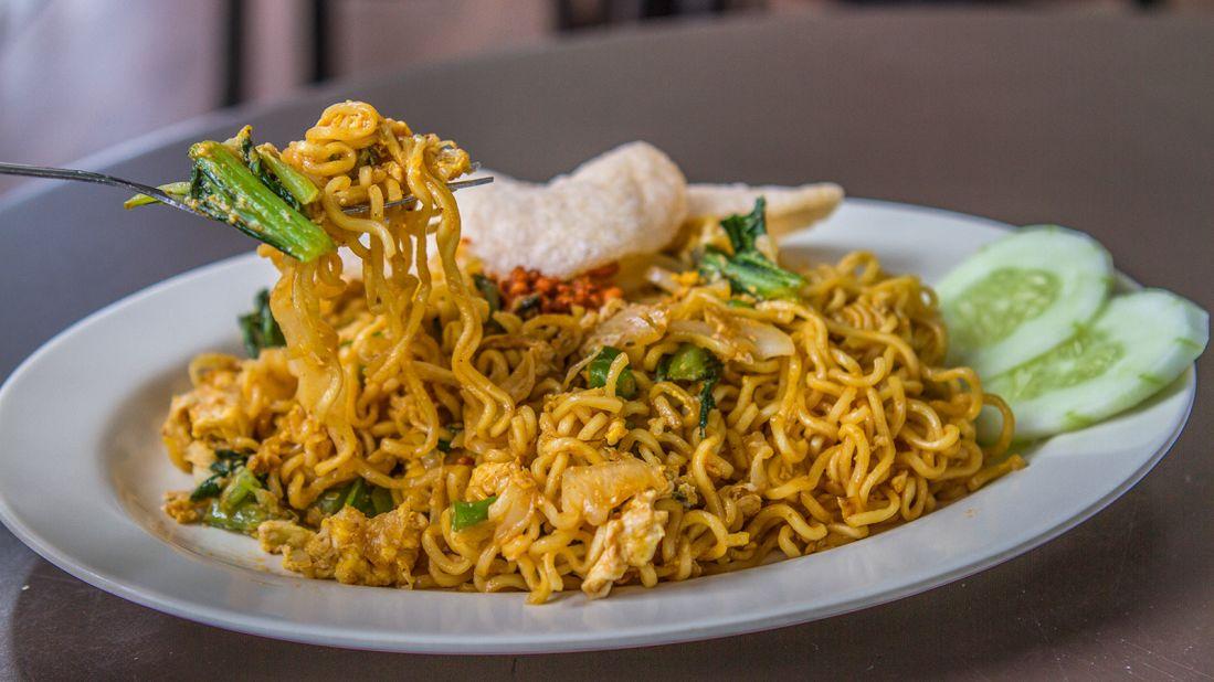 <strong>Indomie: </strong>Wowing the market since 1972, Indomie, the Indonesian instant noodle brand, has amassed a huge following with its flavorful and convenient packaged noodles. If you're an Indomie newbie, start with a packet of Indomie mi goreng (barbecue chicken). 